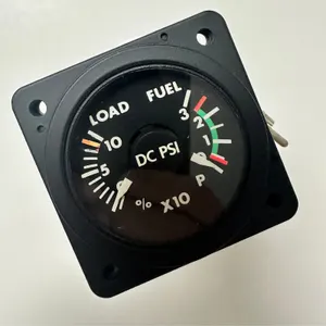 OVERHAULED BELL JET RANGER HELICOPTER INSTRUMENT -  FUEL PRESS LOAD METER